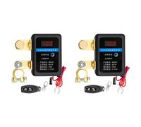 HWIREUIGT 2X Interruptor de Desconexión de Batería Remota de 12 V CC, 260 A, Interruptor de Apagado Automático de Energía, Interruptor de Corte de Batería Remoto para Automóvil