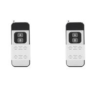 HWIREUIGT 2X Mando una Distancia InaláMbrico de 433Mhz, 2 Botones, Transmisor de 1000M para Luz/Puerta/Puerta de Garaje/Controlador de Motor