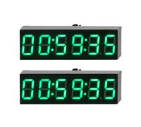 HWIREUIGT 2X Reloj Electrónico Digital LED de 6 bits de 0,36 Pulgadas W Segundo Módulo de Pantalla Apagado Memoria Ajuste de Brillo -A