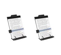 HWIREUIGT 2X Soporte para Documentos de Escritorio con 7 Posiciones Ajustables, Organizador de Archivos y Soporte para Escribir, Leer y Hablar.