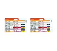 HWIREUIGT 2X Tarjeta de Identificación con Valor de Laboratorio y Orden de Extracción de Sangre, Tarjetas de Referencia para Accesorios de Enfermería, Obsequios Médicos