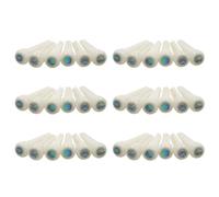 HWIREUIGT 36X Pines de Puente de Hueso de Guitarra Con Punto Abanlone de 5,3 mm para Reemplazo de Piezas de Guitarra Acústica