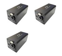 HWIREUIGT 3X Reducción de Ruido del Aislador de Audio, Elimina el Ruido Actual, Caja de Conexión una DI, Aislador de Audio del Mezclador XLR 6.5, MAI-130 Mono
