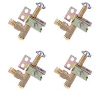 HWIREUIGT 4X el Soporte de Llama Unidireccional del Quemador Piloto Puede Tener un Conjunto de Piloto Pesado de Propano/Butano de 2 Orificios para Gas Natural o LP