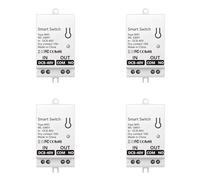 HWIREUIGT 4X Módulo de Interruptor de Contacto Seco Tuya Smart WiFi 10A Relé Disyuntor Universal para el Hogar DIY Funciona con Smart Life DC 8-40V