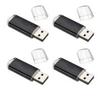 HWIREUIGT 4X USB Memory Stick Flash Pen Drive U Disk para Pc TV Color: Negro Capacidad: 1Gb