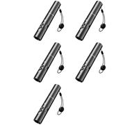 HWIREUIGT 5 silbatos electrónicos con carga USB, silbato deportivo, linterna de mano para fútbol, salvavidas, aula