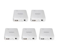HWIREUIGT 5X Caja de Bateria del Banco de la Energia del USB Portatil Cargador de Bateria Externa del Paquete del Cargador de Bateria de Emergencia 4X AA para Telefonos,