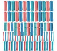 HWJAHQ Juego de 100 varillas permanentes para el cabello, 10 tamaños, barra permanente en frío, rulos de plástico, juego de rulos ondulados para hacer maíz