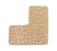 HWJFDC Alfombra Baño Alfombrilla de baño de Esquina con Forma de L de adoquines Que Absorbe el Agua, de Perfil bajo, Suave y Antideslizante(Yellow)