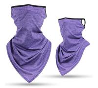 HWJFDC Braga Cuello Pañuelo for el Cuello con Orejeras y protección Solar UV for Hombres Mujeres, Ideal for Deportes al Aire Libre(Purple)