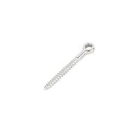 HWJFDC Cancamos Metalicos Tornillos con Forma de Ojo de Acero Inoxidable 316 M4/M5/M6/M8/M10, terminales de Madera, Ganchos de Ojal(M6X55,16pcs)
