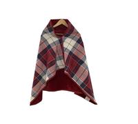 HWJFDC Poncho para Mujer Manta cálida a Cuadros con Chal con Botones, cobija vestible for hogar, Oficina, Viaje, Mantas Suaves de Lana for Invierno(31354-6,100x140cm)