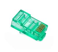 Hwmsza 20/50/100 Uds. Módulo de Cables Ethernet RJ45 Conector de Red RJ-45 Cabezas de Cristal Cat5 Color Cat5e Cable Chapado en Oro (Size : 20 PCS, Color : 14)