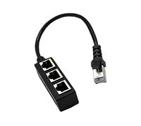 Hwmsza Adaptador de Cable Divisor Ethernet RJ45 de 1 a 3 Puertos Conector de Enchufe de Red LAN Compatible con extensión de Red 1 Macho a 2/3 Hembra Caliente (Color : 1 to 3)