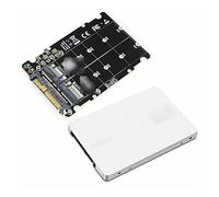 Hwmsza Adaptador M.2 SSD a U.2 2 en 1 M.2 NVMe y SATA-Bus NGFF SSD a PCI-e U.2 SFF-8639 Adaptador PCIe M2 Convertidor Compatible con computadoras de Escritorio (Size : 0.2m, Color : Bare Board Shell)