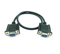 Hwmsza Cable RS232 a RS-232 DB9F a DB9F Macho a Hembra/Macho Conector DB9 Cable de módem nulo Serie (Size : 0.5m, Color : Female to Female)