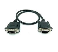 Hwmsza Cable RS232 a RS-232 DB9F a DB9F Macho a Hembra/Macho Conector DB9 Cable de módem nulo Serie (Size : 1.5m, Color : Male to Male)