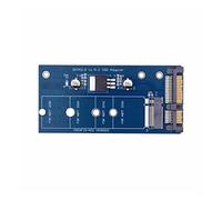 Hwmsza Placa adaptadora a Sata de 2,5 Pulgadas, Puerto Dual 2 en 1 SSD Msata a Sata, Adaptador de Puerto de 22 Pines Msata (Color : NGFF to sata White)