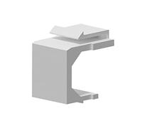 Hwmsza RJ45 y Amplificador;LC y Amplificador;Acoplador SC Snap-in Keystone Frame Placa ciega Compatible con Panel de conexión Modular en Blanco (Size : 100pcs, Color : Blind Plate White)