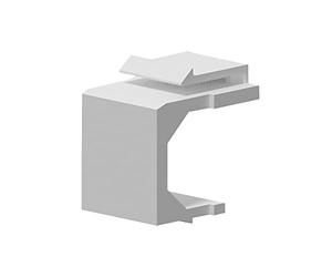 Hwmsza RJ45 y Amplificador;LC y Amplificador;Acoplador SC Snap-in Keystone Frame Placa ciega Compatible con Panel de conexión Modular en Blanco (Size : 200pcs, Color : Blind Plate White)