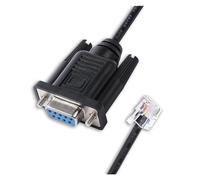 Hwmsza Servoaccionamiento Digital S200 Cable Serie J5 DB9 Hembra RS232 Serie a RJ12 6P6C for Unidad Base S200 Can Unidad AC DC(1m)