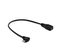 Hwmsza USB 2.0 5 Pines Macho a Hembra M a F Adaptador de Conector de extensión Conector de Enchufe Largo 90 Grados Derecho amp;en ángulo Izquierdo (Size : 20cm, Color : Right)