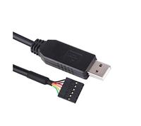 Hwmsza USB Cable de Descarga del Adaptador en Serie CP2102 RS232 3.3V T-L U-A-R-T Convertidor 6pin 2.54 mm Terminal de depuración de Tono