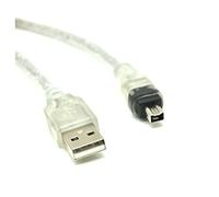 Hwmsza USB Macho a Firewire IEEE 1394 Cable Adaptador ILink Macho de 4 Pines Cable Firewire 1394 Compatible con SO-NY DCR-TRV75E Cable de cámara DV 120cm