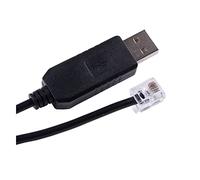 Hwmsza USB RS232 A RJ11 Cable de programación del convertidor en Serie Compatible con Key-In-In Sociedad ANÓNIMA Conectar Ordenador Personal Comunicación (Size : 6ft, Color : DB9 Female to RJ12)