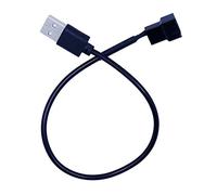 Hwmsza Ventilador de 3 Pines o 4 Pines a Cables adaptadores USB, Adaptador de Conector de Cable de alimentación Compatible with Ventilador de PC de 4 Pines, conexión de 5v y 30cm
