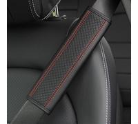 HWMUMI 2 Pcs Fibra De Carbono Protector Cinturon Coche para Audi Q2 Q3 Q4 Q7 TT TTS TTRS, Comfort Transpirable Almohadillas CinturóN Seguridad Protegen Hombro Cuello Interior Accesorios