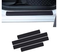 HWMUMI 4 Piezas Fibra Carbono Coche Umbral de Puerta para Audi A4, Pegatinas Umbral Engomada Tiras Protector Anti Deslizante Decoración para Estribos de Coche Accesorios