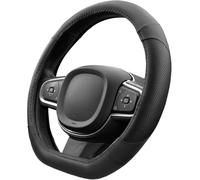 HWMUMI Funda Volante Coche para Citroen e-C4 Shine 2021-2025, Cubierta de Volante de Cuero de Microfibra Antideslizante Suave Adecuado Todas Las Estaciones Accesorios de Interior