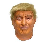 Hworks Máscara de látex de Donald John Trump para disfraz de cosplay para fiesta de Halloween