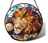 HWRHTR Atrapasueños para colgar en la ventana, diseño de rey león durmiente para puertas, ventanas, hogar, decoración de Navidad, Día de la Madre, cumpleaños, regalos para profesores, mujeres, hombres