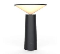 HWSY Interruptor Táctil 3 Modos LED Protección Ocular Lectura Regulable USB Lámpara De Mesa Led Luz Nocturna,Negro Interesting
