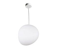 HWSY lámpara Colgante de Vidrio Accesorio de luz Blanca Irregular, Isla de Cocina nórdica Mini lámpara de araña, Sala de Estar Comedor Nube lámparas de suspensión E27 Luces de Techo Colgantes/m