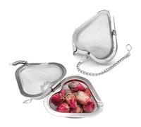 Hwtcjx 2 Piezas Infusor Te, Infusor de Té de Acero Inoxidable 304, Infusores de Té, Infusor de Te de Metal, Filtro de Té, Colador de Té de Malla Fina para Té Suelto Especias Hierbas (Plata)