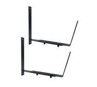 Hwtcjx 2 Piezas Soporte de Maceteros para Parapetos y Barandas de Balcón, Soporte de Jardineras Universalmente Adecuado y Ajustable, Soporte Macetas Exterior,Fijación metálica Flexible para jardineras