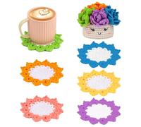 Hwtcjx Kit de Ganchillo para Principiantes,Juego de Ganchillo para Principiantes de 6 Piezas,Crochet Kit Principiantes,Hilo,Relleno,con Tutoriales en Video Paso a Pas,Perfecto para DIY y Tejido a Mano
