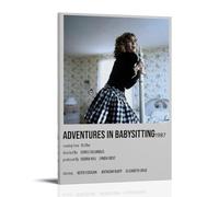 HWUEWQLERJI Póster de Adventures in Babysitting de 1987 para pared, diseño vintage, pintura estética, lienzo decorativo para sala de estar, dormitorio, 50 x 75 cm, estilo marco