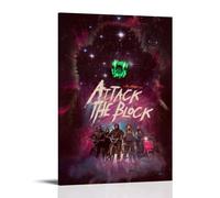HWUEWQLERJI Póster de Attack The Block para pared, diseño vintage, pintura estética, lienzo decorativo para sala de estar, dormitorio, 30 x 45 cm, estilo marco