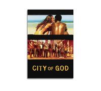 HWUEWQLERJI Póster de la ciudad de Dios para pared, diseño vintage, pintura estética, decoración en lienzo para sala de estar, dormitorio, 30 x 45 cm, estilo sin marco