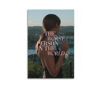 HWUEWQLERJI Póster de La peor persona del mundo, póster vintage decorativo para pared, pintura estética, lienzo decorativo para sala de estar, dormitorio, 30 x 45 cm, estilo sin marco
