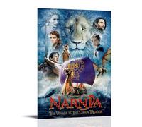 HWUEWQLERJI Póster de Las Crónicas de Narnia para pared, diseño vintage, pintura estética, lienzo decorativo para sala de estar, dormitorio, 30 x 45 cm, estilo marco
