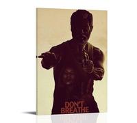 HWUEWQLERJI Póster de pared con texto en inglés "Don't Breathe", estilo vintage, pintura estética, lienzo decorativo para sala de estar, dormitorio, 40 x 60 cm, estilo marco