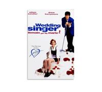 HWUEWQLERJI Póster de The Wedding Singer para pared, diseño vintage, pintura estética, decoración en lienzo para sala de estar, dormitorio, 20 x 30 cm, estilo sin marco