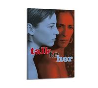 HWUEWQLERJI Póster decorativo de la película Talk to Her para pared, vintage, pintura estética, lienzo decorativo para sala de estar, dormitorio, 40 x 60 cm, estilo marco