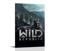 HWUEWQLERJI Wild Republic - Póster decorativo vintage para pared, pintura estética, lienzo decorativo para sala de estar, dormitorio, 30 x 45 cm, estilo marco